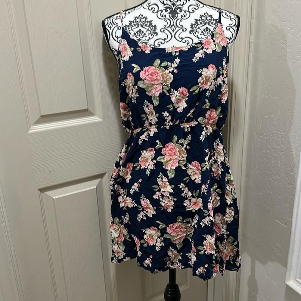 RUE 21 black floral dress xl